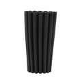 thumbnail image 6 of DecMode 12" Abstract Dimensional Ribbed Black Ceramic Vase with Cylindrical Ridges, 6 of 9