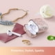 thumbnail image 3 of fundas para AirPods con purpurina rosa, funda protectora, accesorios a prueba de golpes con mosquetón, soporta carga inalámbrica [LED visible] para Apple AirPods 2 y 1, 3 of 5