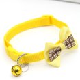 thumbnail image 3 of Pet Plaid Bowknot Collar for Cat Dog Adjustable Collar with Bell, 3 of 6