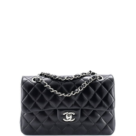 Pre-Owned Classic Double Flap Bag Quilted Lambskin Small by Rebag