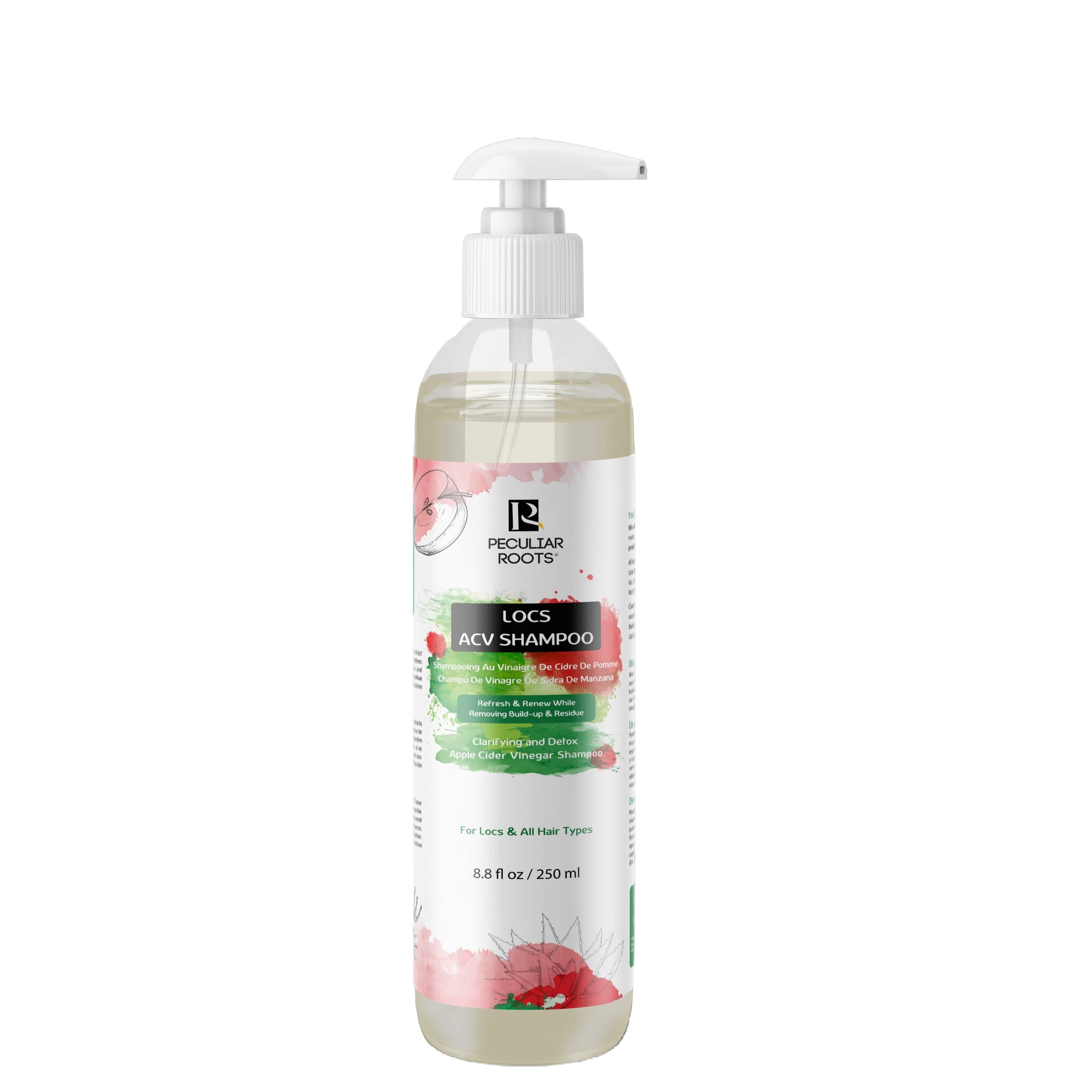 Peculiar Roots Locs Apple Cider Vinegar Clarifying & Detox Shampoo | 8 oz -  
