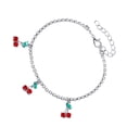 thumbnail image 5 of 1 Pce Chaîne de Pied Fille Pendentif Cerise Délicat Accessoire de Mode, 5 of 5