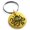 Gold, variant on Stainless Steel Kraken Octopus Pirate Skull Engraved Small Medallion Circle Charm Keychain Keyring