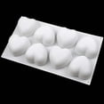 thumbnail image 5 of Versatile Food - Grade Chocolate Molds for Baking, Ice Cube, and Jelly Treats - Non - Stick, Durable Design for Effortless Release and Easy Cleaning,White, 5 of 5