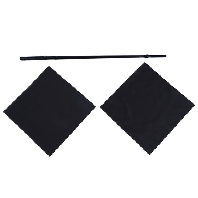 Kit de limpieza para flauta, varilla de limpieza para flauta con 2 paños de limpieza para instrumentos de viento madera, 1 varilla de limpieza para flauta con 2 paños de limpieza
