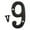 9, variant on Wrought Iron Numbers Rustic Cast Iron Metal House Number Signs DIY Address Digits Vintage Farmhouse Decorative Wall Plaques For Home Garden Mailbox Garage Bar 2.95x1.57in