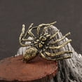 thumbnail image 5 of Figurine Brass Spider Animal Statue Small Sculpture Gifts Tabletop, 5 of 7