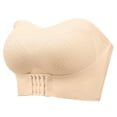 thumbnail image 3 of MINTREUS Strapless Bras for Women Wirefree Non-Slip Seamless Padded Bandeau Push Up Jelly Bra, 3 of 11