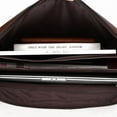 thumbnail image 2 of Men's Leather Portable Document Shoulder Computer Bag,Light brown, 2 of 2