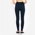 thumbnail image 4 of DailyWear Womens High Waist Fleece Extra Wide Band Leggings One Size, Navy, 4 of 4