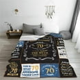 thumbnail image 3 of 70th Birthday Gifts for Men, 1956 Birthday Gift for Him, 70 Year Old Blanket 50"x60", Christmas Fathers Day Blanket for Dad Papa Grandpa Husband Uncle, 3 of 9