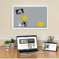 thumbnail image 3 of PinPix 20x16 Custom Cork Bulletin Board Grey Chain Poster Board Has a Fabric Style Canvas Finish, Framed in Grey Chain, by ArtToFrames (PinPix-570), 3 of 6