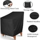 thumbnail image 4 of Cateissary Funda para silla con hebilla impermeable, funda para asiento exterior, tela Oxford plegable, terraza, jardín, salón, funda protectora a prueba Jardín y Patio Cateissary HA005332-00, 4 of 6