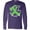 Purple, variant on Inktastic Love and Care Mental Health Awareness Green Ribbon Long Sleeve T-Shirt