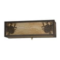 thumbnail image 3 of Meyda Tiffany 161521 Winter Pine 2 Light 5" Tall Wall Sconce - Brown, 3 of 6