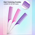 thumbnail image 1 of Ingrid Hair Styling Combs Tailed Comb Set Coloring Dyeing Comb Salon Tool Sectioning Highlighting Weaving Cutting Comb for Hairdressing, 1 of 5