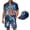 Galaxy Turtle Butterfly, variant on Sugar Skull Floral Men’s 2Piece Sets Short Sleeve Button Down Shirts Summer Beach Shorts Gothic Streetwear with Matching Baseball Hat Tracksuit