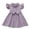 Purple, variant on Girls Casual Solid Dress with Ruffled Bow Detail and Skirt for Toddler Kids Baby Clothes