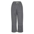 thumbnail image 4 of YYDGH Women's Winter Warm Sherpa Lined Jogger Fleece Pants Drawstring High Waisted Sweatpants with Pockets, 4 of 6