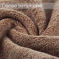 thumbnail image 4 of Ksopiavobs Bathroom Hand Towels, 100% Cotton Face Towels, 13 x 28 Inches (Brown), 4 of 7