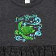 thumbnail image 4 of Inktastic Lets Swim Cute Sea Turtle Girls Baby Dress, 4 of 5