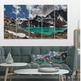 thumbnail image 1 of Distant Mountains and Mountain Lake - Landscape Canvas Art Print, 1 of 3