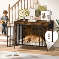 thumbnail image 7 of Amlancher Dog Crate Furniture for Large Dogs, 48inch Heavy Duty Dog Kennel Furniture, Rustic Brown, 7 of 7