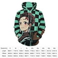 thumbnail image 2 of Demon Slayer Unisex Sweatshirts Loose Pullover Sweater Hooded Hoodie 3D Printing Jacket Winter Fall Clothes L, 2 of 7