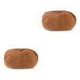 thumbnail image 1 of Ounissouiy Hilo para tejer suéter, bufanda, guantes, suministros para el hogar, manualidades, hilos, artes, 4 capas para tejedores, 23 castaño claro 2Conjunto, 1 of 6