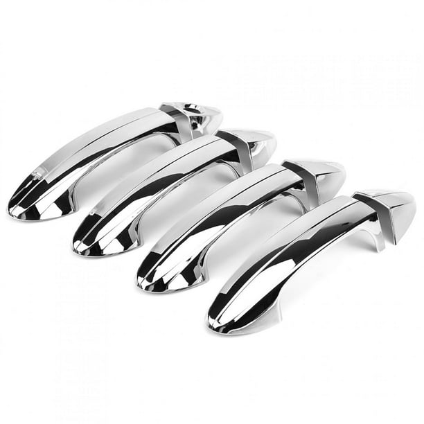 Cubierta de manija de puerta para Ford Fiesta, 8 piezas Cubierta de manija de puerta de automóvil de cromo para Ford Fiesta Cubierta de manija de puerta de automóvil Funcionalidad versátil