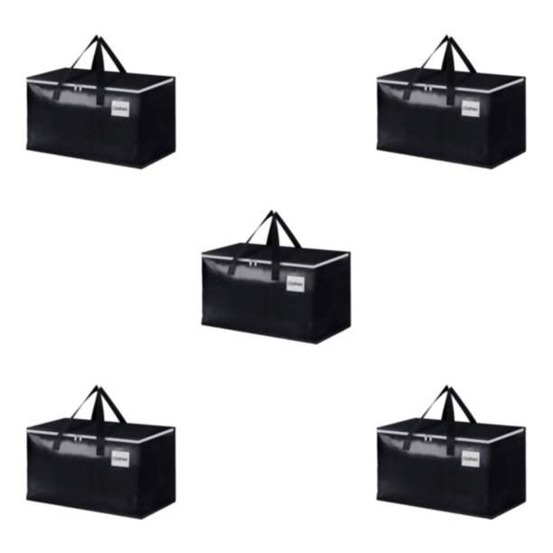 Billuyoard Bolsa móvil con cremallera extra grande de poliéster Equipo especial para almacenamiento móvil conveniente negro 69 * 35 * 38 cm Type2 NO2