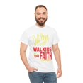 thumbnail image 4 of DJH Apparel | Out Here Walking By Faith Christian Unisex T-shirt, 4 of 7