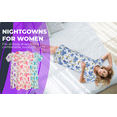 thumbnail image 2 of JEFFRICO Womens Nightgowns Sleepwear Soft Pajama Dress Nightshirts, 2 of 6