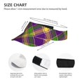 thumbnail image 3 of Fuzoiu Mardi Gras Plaid Print Adult Sunscreen Visor Cap,Adjustable Summer Cap for Men Women,Unisex Running Outdoor Beach Hat, 3 of 7
