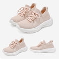 thumbnail image 4 of enyan Little Boys Girls Soft Strap Mesh Jogger Athletic Sneakers (Little Kid/Big Kid) Pink,12, 4 of 7