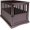 New Espresso 36.5"L x 24.0"W x 29.3"H, variant on Wood Slats Pet Crate, 19.5"W x 22.5"D x 22.5"H, Espresso (New)