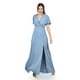 thumbnail image 5 of Vestido largo con abertura Roman Fashion /Juvenil, 2010 (Azul claro) azul G, 5 of 5