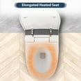 thumbnail image 5 of White One Piece Toilet, Heated Seat Smart Toilet, Automatic Flush Tankless Toilet without Bidet, with Foot sensor Flush, Blue Night Light, Knob Control, Power Outage Flushing, Soft Close Cover, 5 of 12