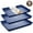 Diamond Blue 3Pcs, variant on HONGBAKE Cookie Sheets Nonstick Sets, Baking Pan, Cookie Sheets for Baking with Diamond Texture Pattern, Heavy Duty carbon Steel Baking Sheet Pans for Oven - Diamond Gold