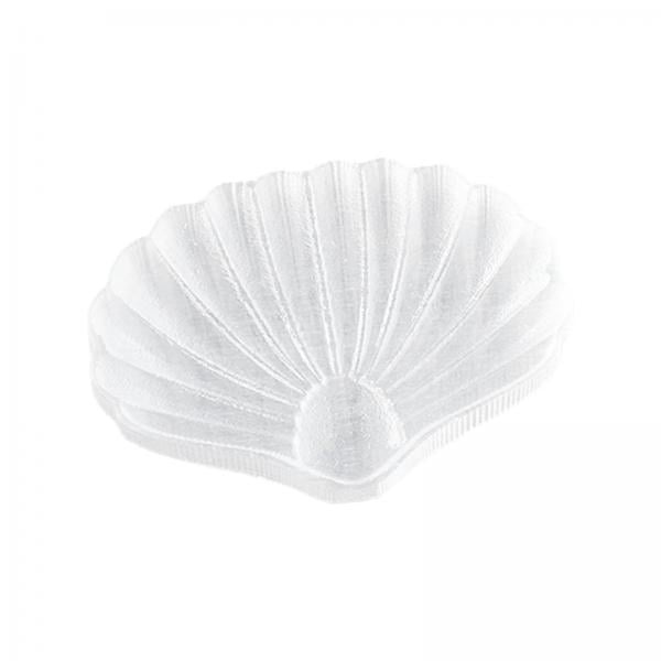 Cuenco de selenita,Cuenco de cristal de selenita tallado a mano con forma de concha,Tazón de carga de selenita marroquí Cuenco decorativo,Plato de joyería de selenita para limpiar la