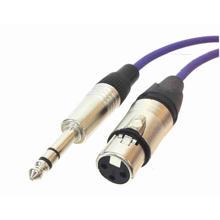 XLR Female to TRS Male Microphone Cable