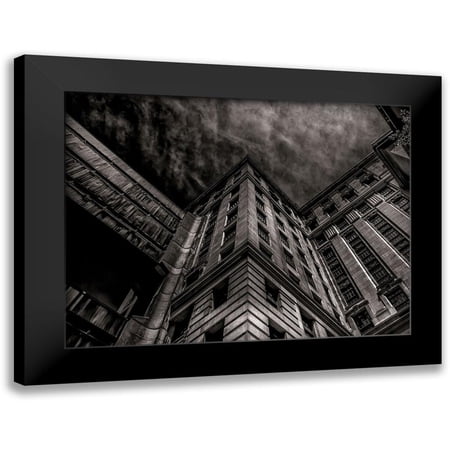 Carson, Brian 14x12 Black Modern Framed Museum Art Print Titled - University Avenue Toronto No 3302
