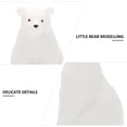thumbnail image 4 of Miangastore Polar Animal Miniature Polar Bears Resin 4Pack 2.2X1.2X1In, 4 of 8