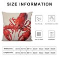 thumbnail image 5 of Lobster Home Decorative Throw Cover Case Square Standard Cases for Women Mens Girls Boy Sofa Bedroom Livingroom, 5 of 5