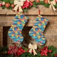thumbnail image 6 of Lsque Colorful Fish 1 Pattern 18 Inch Christmas Stockings, Festive Holiday Stocking for Christmas Decorations Holiday Decor, 6 of 8