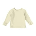 thumbnail image 4 of Grblisyd Girls Tops Size 10-12 Long Sleeve Shirt Fall Cute Black Shirts Size 10-12 Kids Crewneck T Shirts Trendy Plain Teen Girls Clothes ,Beige 8-9Y, 4 of 6