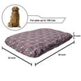 thumbnail image 2 of African Pet Bed, Native Funky Traditional Art Patterns Bohemian Zigzag Motifs, Chew Resistant Pad for Dogs and Cats Cushion with Removable Cover, 24" x 39", Purple Aqua and Burnt Sienna, by Ambesonne, 2 of 4