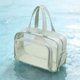 thumbnail image 5 of Bolsa de almacenamiento de viaje para artículos de aseo, impermeable, con separación para artículos húmedos y secos, bolsa de cosméticos portátil de PVC para gimnasio, deportes y viajes, estuche de, 5 of 6