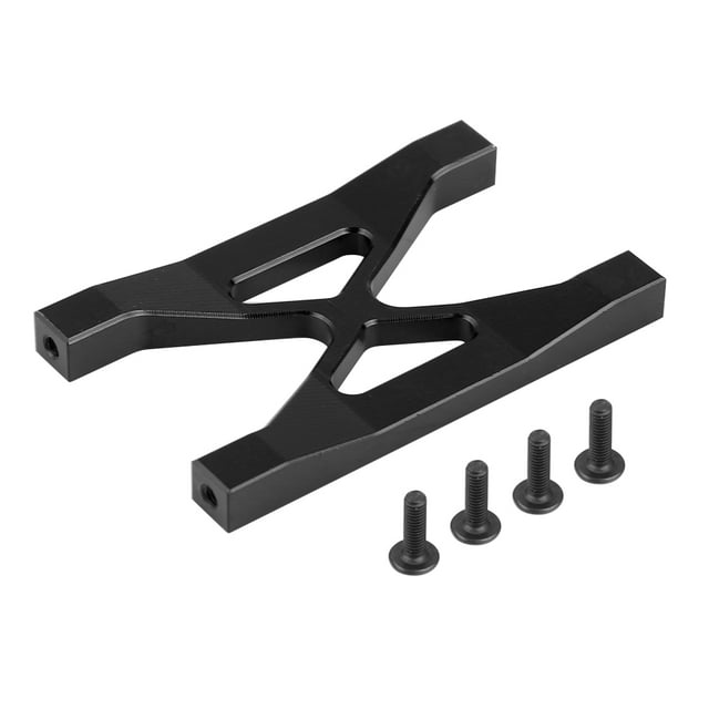 Soporte de marco de parachoques de aluminio para coche RC para orugas de Control remoto eléctrico Axial SCX10 (negro)