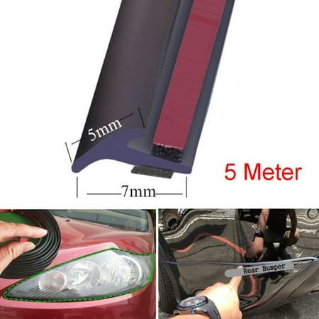 

Lip Sealing Strip Parts W/ Dual-Sided Tape Waterproof Weatherstrip Useful